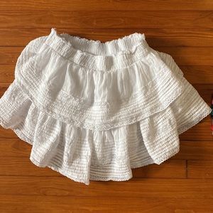 Arie white skirt size large